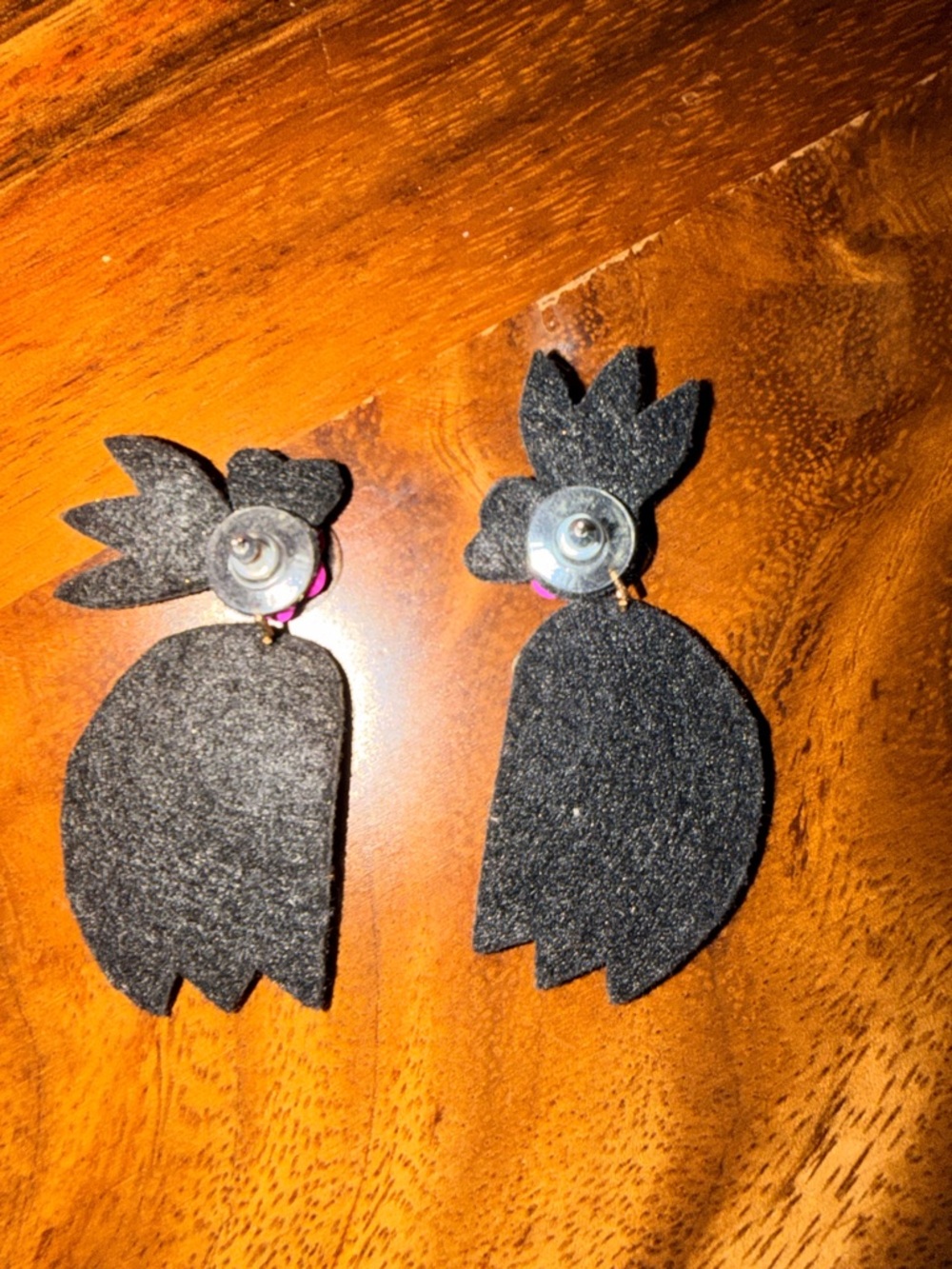 Tropical Beaded Yellow Banana & Floral Statement Earrings - Picture 2 of 2